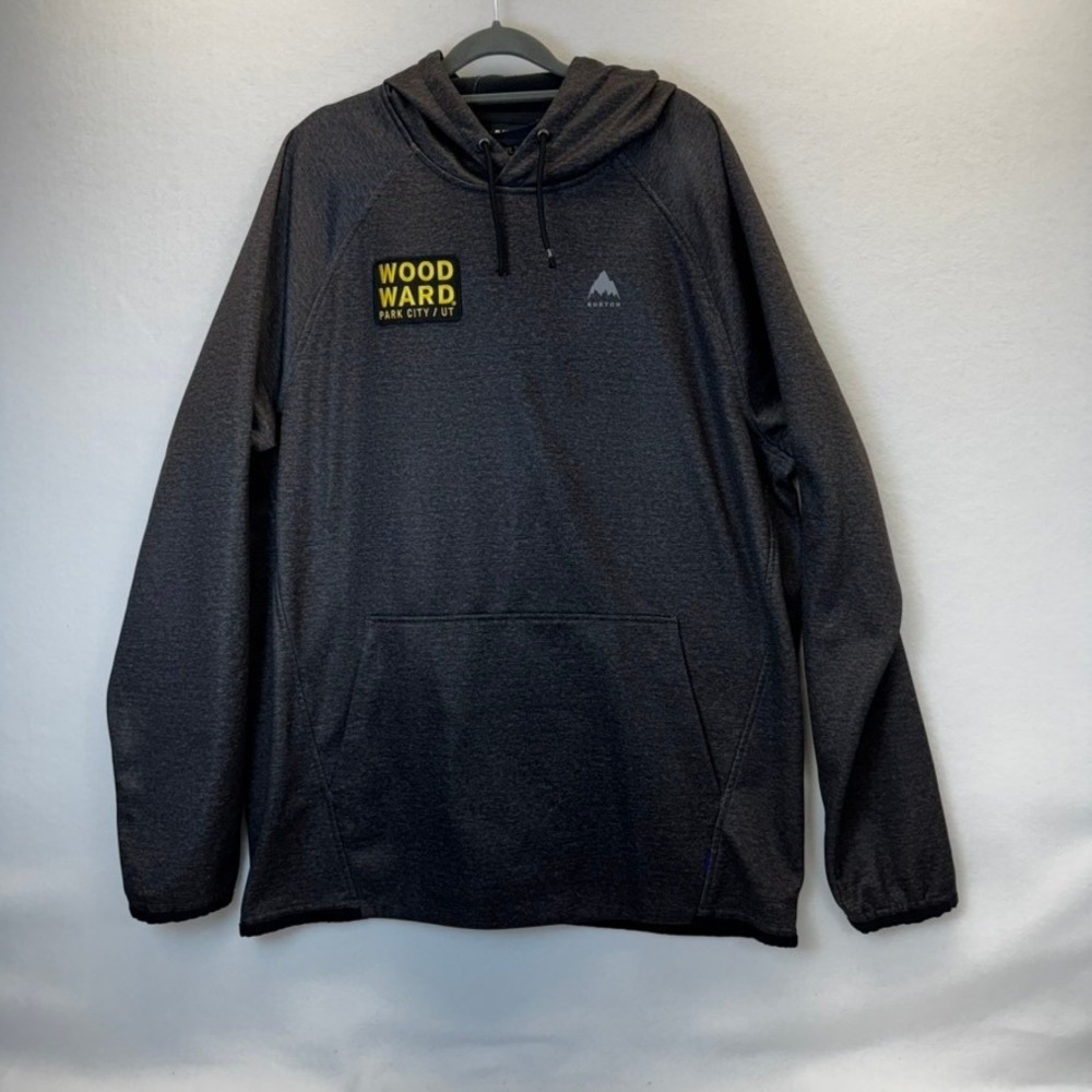 Burton Mens Woodward Park City Hoodie Sweatshirt XXL Gray Pullover